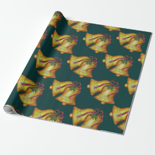 Cadeau Papier d'enveloppement de Noël classique vert