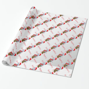 Cadeau Papier d'enveloppement de Noël de chèvre de bébé