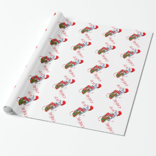Cadeau Papier d'enveloppement de Noël de chèvre de bébé