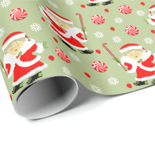 Cadeau Papier d'enveloppement de Noël de hockey sur gazon