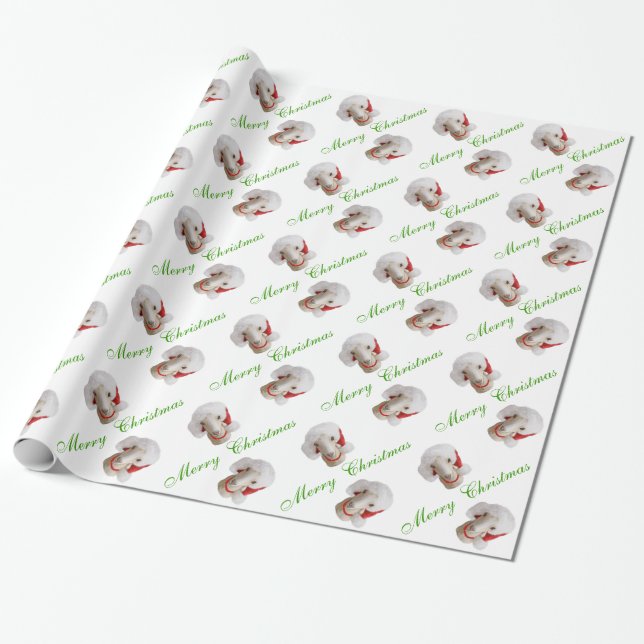 Cadeau Papier d'enveloppement de Noël de la chèvre La Man (Déroulé)