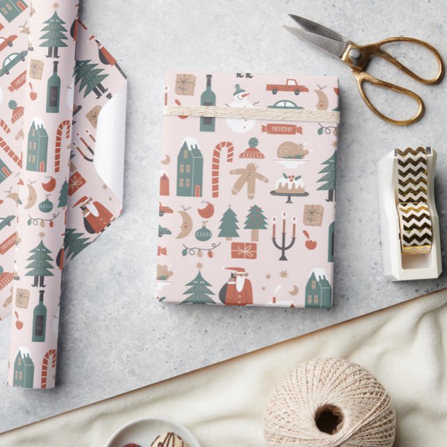 Cadeau Papier d'enveloppement de Noël de Noël de Noël (Créateur téléchargé)