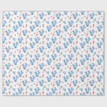 Papier d'enveloppement de Noël de plage