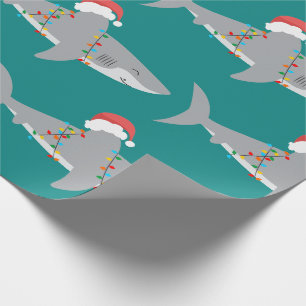 Cadeau Papier d'enveloppement de Noël de requin