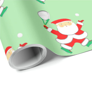 Cadeau Papier d'enveloppement de Noël de Tennis