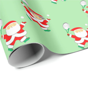 Cadeau Papier d'enveloppement de Noël de Tennis