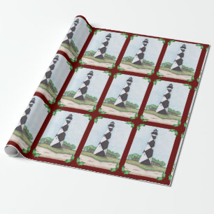 Cadeau Papier d'enveloppement de Noël du phare de Cape L