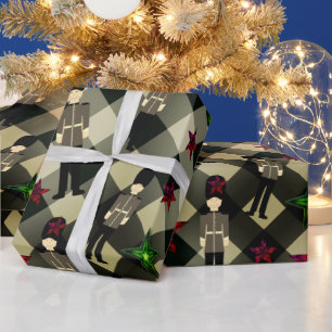 Cadeau Papier d'enveloppement de Noël du soldat britanniq