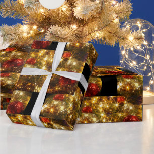 Cadeau Papier d'enveloppement de Noël étincelant