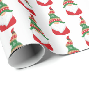 Cadeau Papier d'enveloppement de Noël Festin Gnome