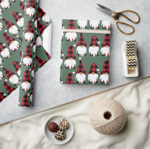 Cadeau Papier d'enveloppement de Noël Gnome