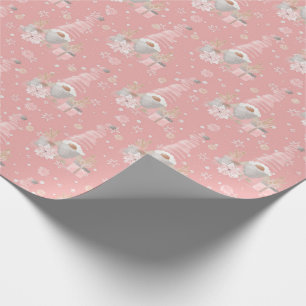 Cadeau Papier d'enveloppement de Noël Gnomes mignonnes