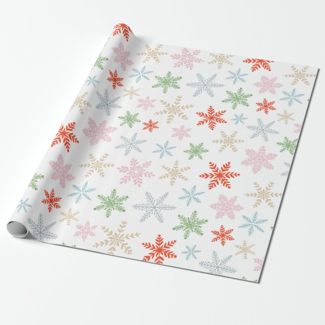Cadeau Papier d'enveloppement de Noël joyeux et brillant (Déroulé)