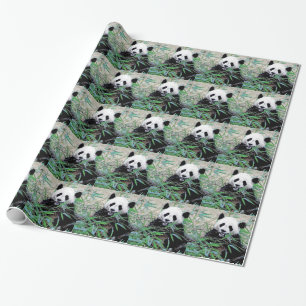 Cadeau Papier d'enveloppement de Noël Panda