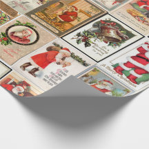 Papier d'enveloppement de Noël père Noël