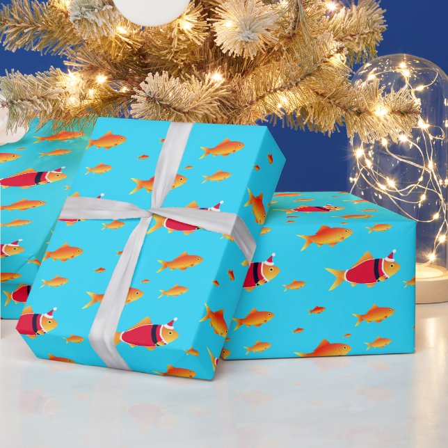 Cadeau Papier d'enveloppement de Noël Père Noël pour pois (Vacances)