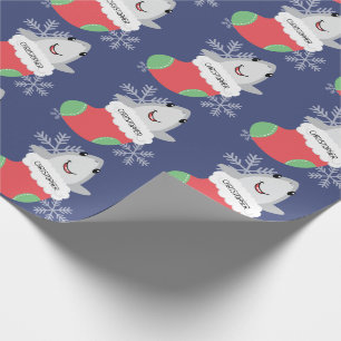 Cadeau Papier d'enveloppement de Noël pour requin mou