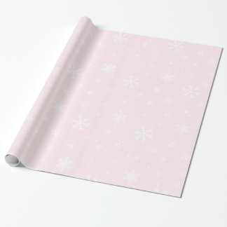 Cadeau Papier d'enveloppement de Noël rose