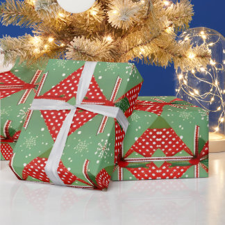 Cadeau Papier d'enveloppement de Noël Vintage Matte perso