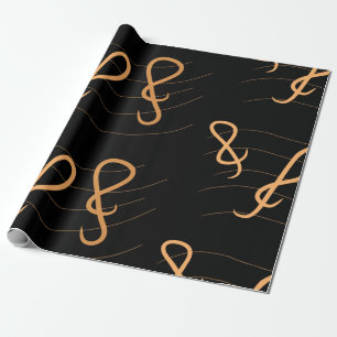Cadeau Papier d'enveloppement de note de musique