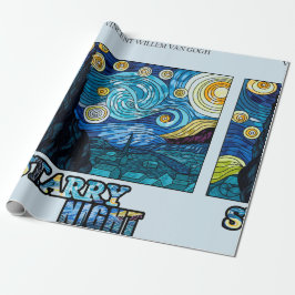 Cadeau Papier d'enveloppement de nuit étoilé
