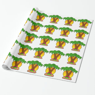 Cadeau Papier d'enveloppement de palmiers