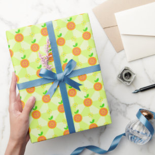 Cadeau Papier d'enveloppement de pamplemousse d'agrumes d
