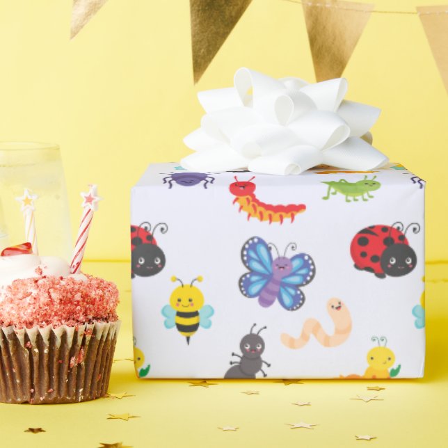 Cadeau Papier d'enveloppement de partie de bogue mûre (Fête d'anniversaire)