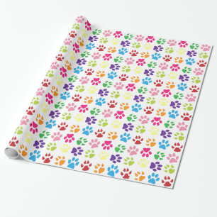 Cadeau Papier d'enveloppement de pattes personnalisables