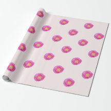 Papier d'enveloppement de pavot rose