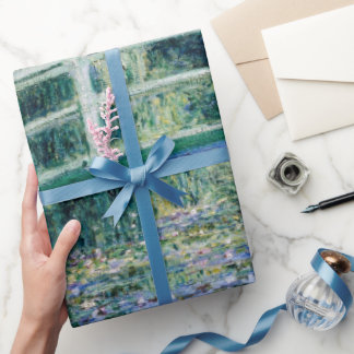 Cadeau Papier d'enveloppement de peinture Claude Monet cé