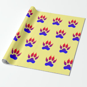 Cadeau Papier d'enveloppement de pinces de tigre