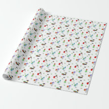 Papier d'enveloppement de pingouins