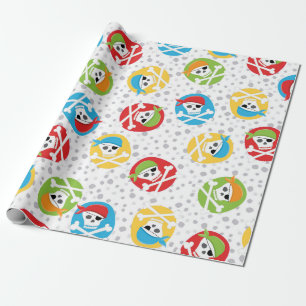 Cadeau Papier d'enveloppement de pirate de la fête des cr