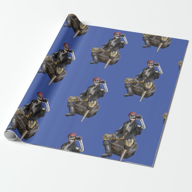 Cadeau Papier d'enveloppement de pirate de la partie de s (Déroulé)