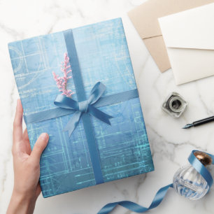 Cadeau Papier d'enveloppement de plan - Élégance sophisti