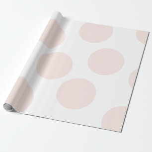 Cadeau Papier d'enveloppement de points Polka roses