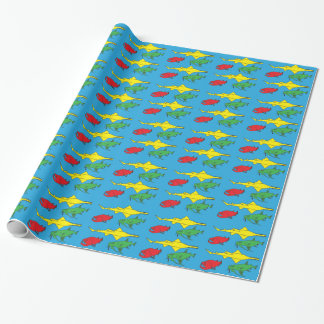 Cadeau Papier d'enveloppement de poisson monstre