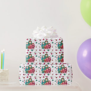 Cadeau Papier d'enveloppement de poupées russes