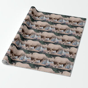 Cadeau Papier d'enveloppement de rhinocéros