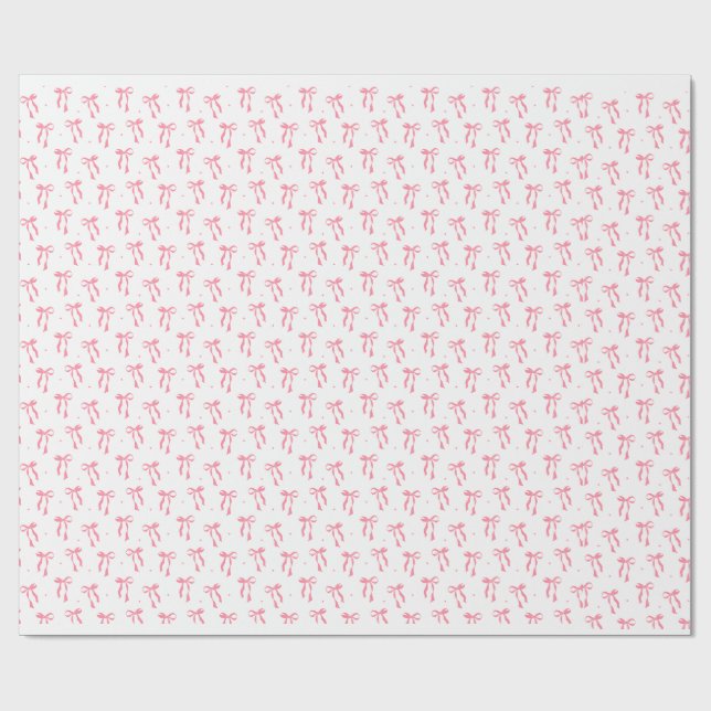 Cadeau Papier d'enveloppement de ruban Coquette rose (Plat)