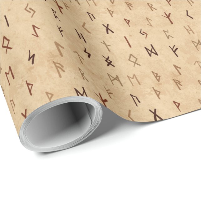 Cadeau Papier d'enveloppement de runes (Coin rond)