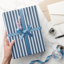 Papier d'enveloppement de ski bleu hiver