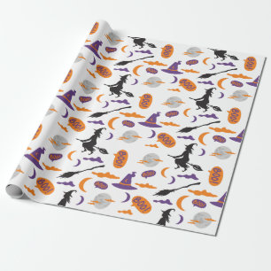 Cadeau Papier d'enveloppement de sorcière et de chambre s