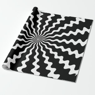 Cadeau Papier d'enveloppement de spirale Zig Zag