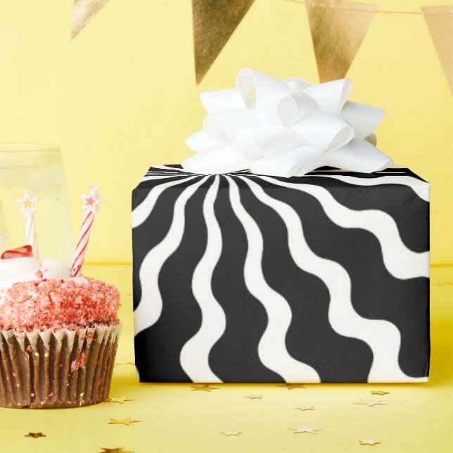 Cadeau Papier d'enveloppement de spirale Zig Zag (Fête d'anniversaire)