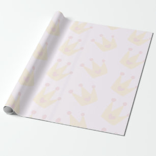 Cadeau Papier d'enveloppement de texture princesse Crown
