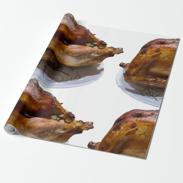 Cadeau Papier d'enveloppement de Turquie de vacances (Déroulé)