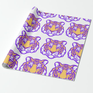 Cadeau Papier d'enveloppement de ventilateur de tigre tir