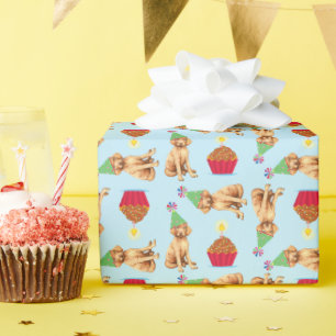 Cadeau Papier d'enveloppement de vizsla de cupcake